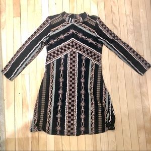 Fred People mock neck mini dress